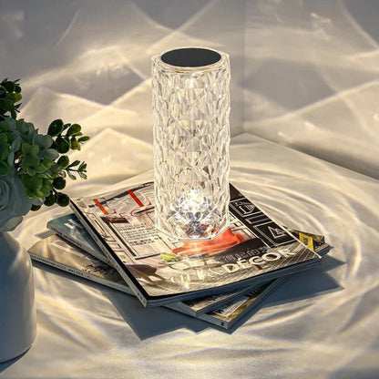 Lampe Diamant Cristal Rose 