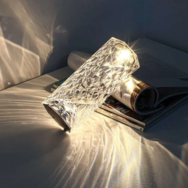 Rose Crystal Diamond Lamp