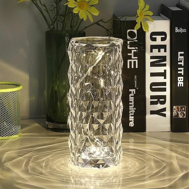 Lampe Diamant Cristal Rose 