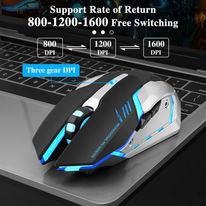 Souris de jeu rechargeable