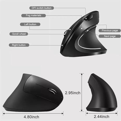 Wireless Vertical Ergonomic Mouse