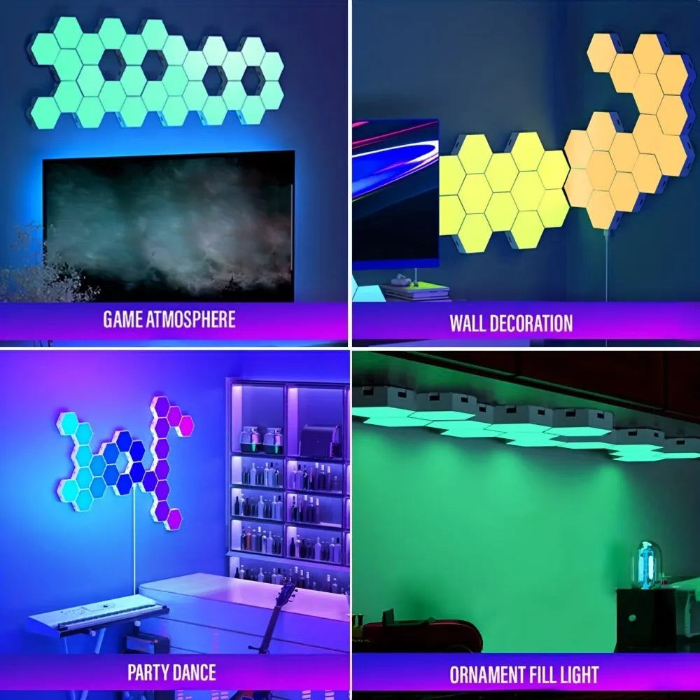 RGB Intelligent Hexagonal Wall Light