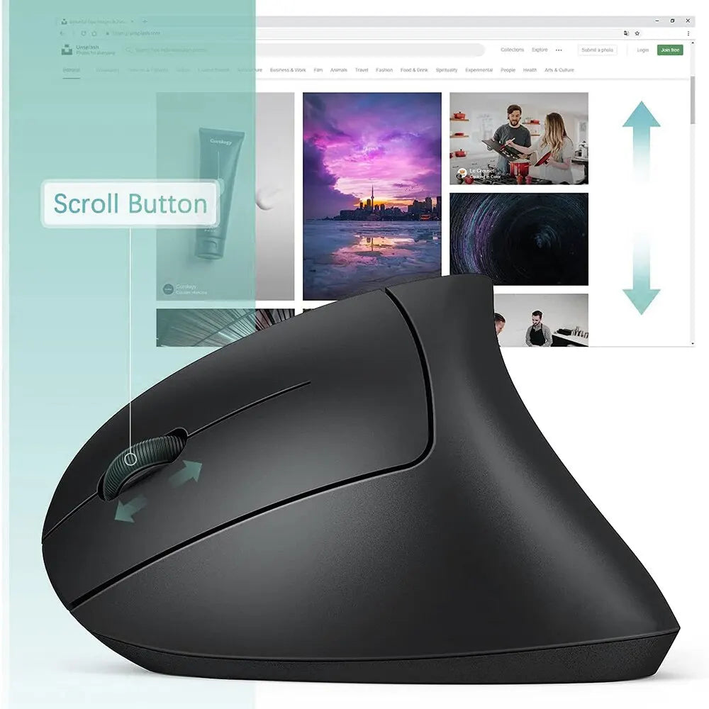 Souris ergonomique verticale sans fil 