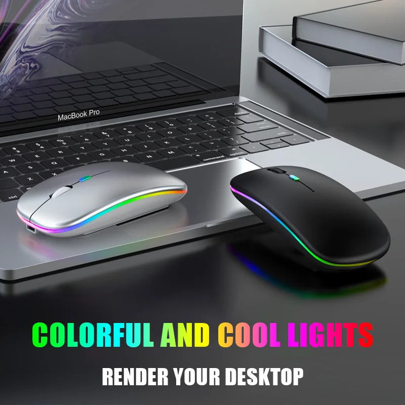 USB Rechargeable Slim Wireless Bluetooth Mouse