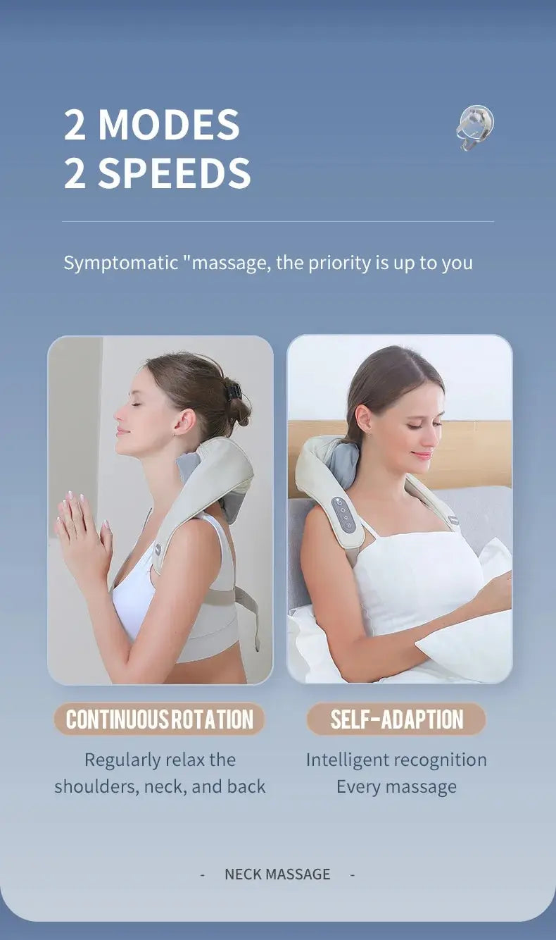 Neck And Back Massager with Heat