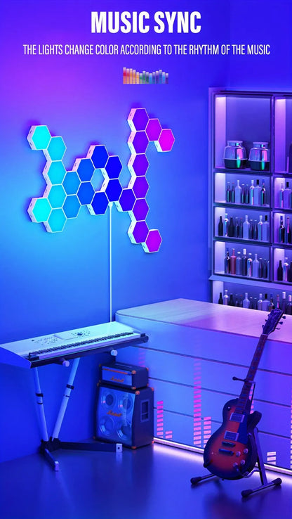 RGB Intelligent Hexagonal Wall Light