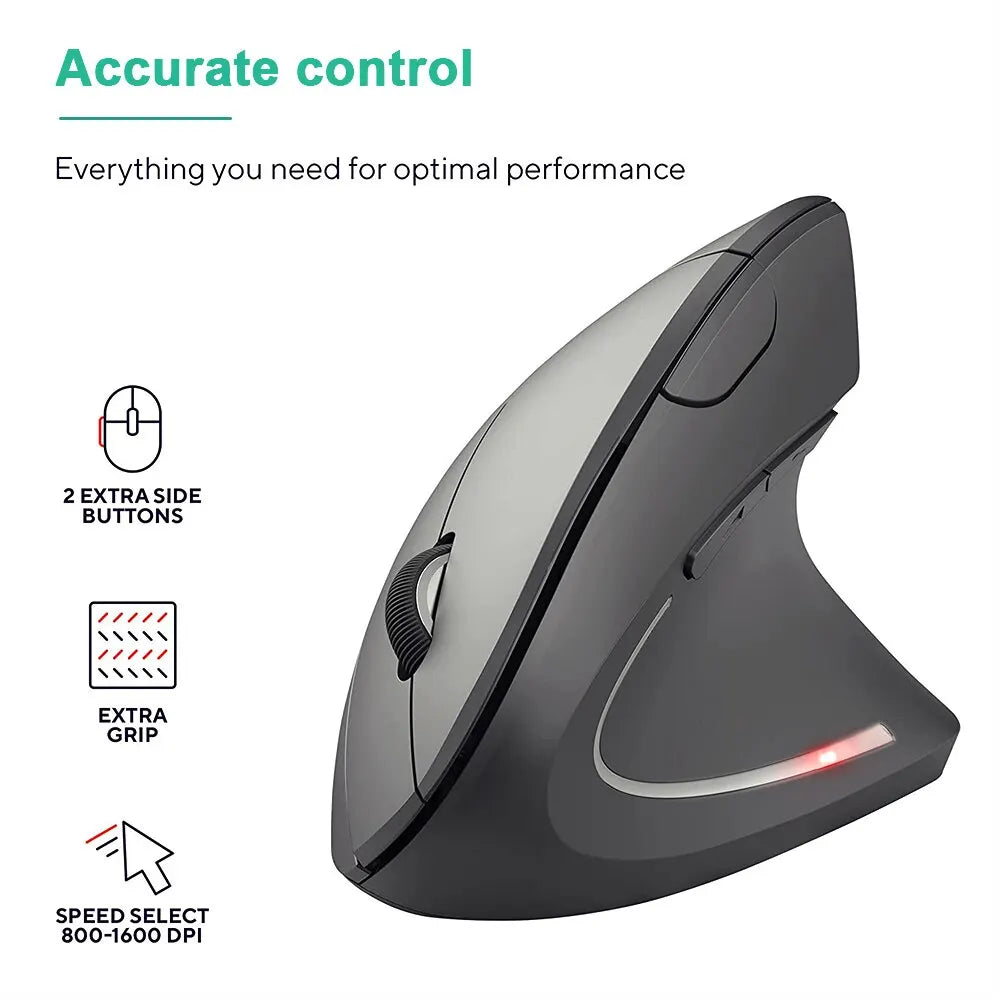 Souris ergonomique verticale sans fil 