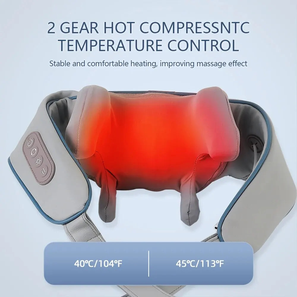 Neck And Back Massager with Heat