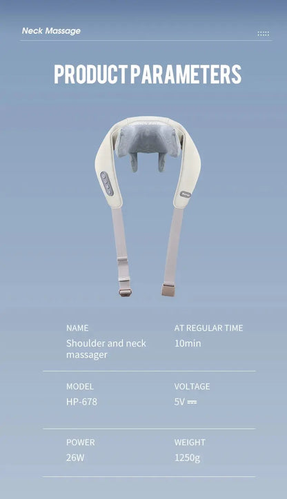 Neck And Back Massager with Heat