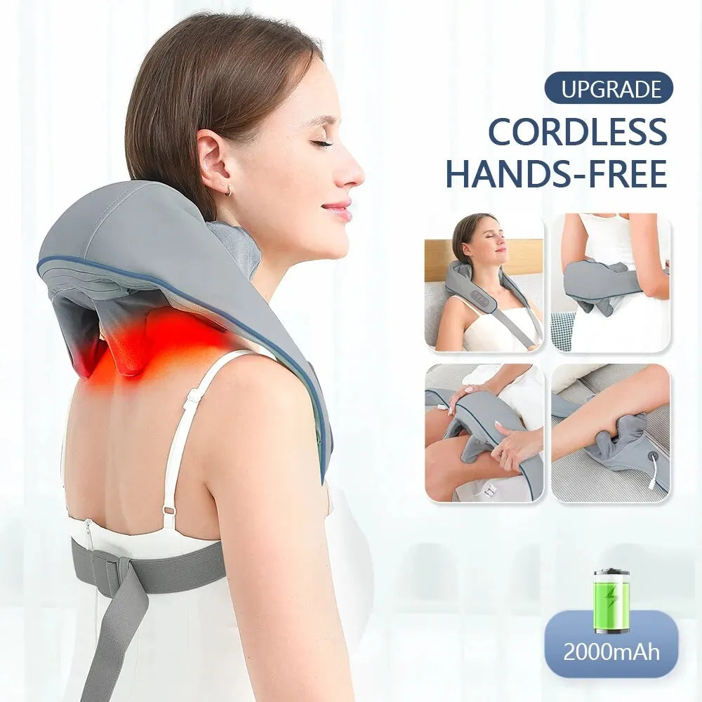 Neck And Back Massager with Heat