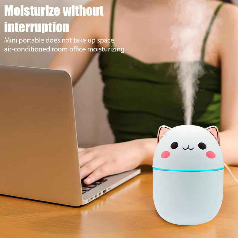 Mini humidificateur d'air pour chat