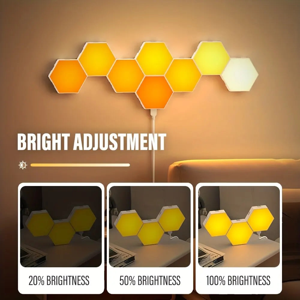 RGB Intelligent Hexagonal Wall Light