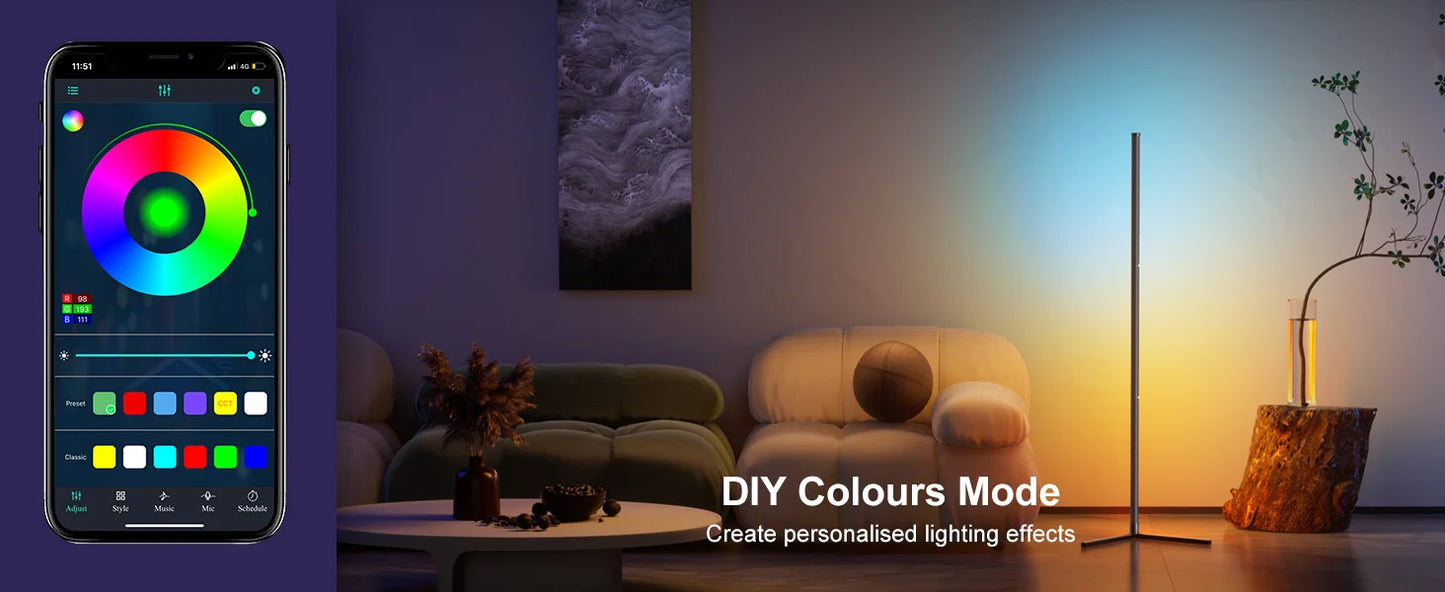 RGB Color Floor Lamp