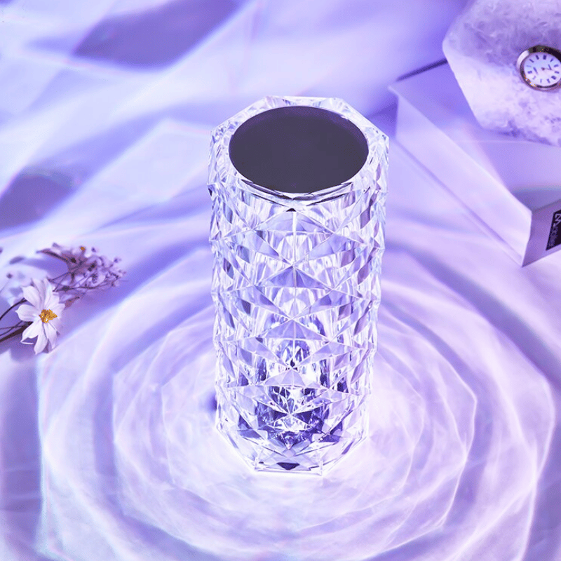 Rose Crystal Diamond Lamp