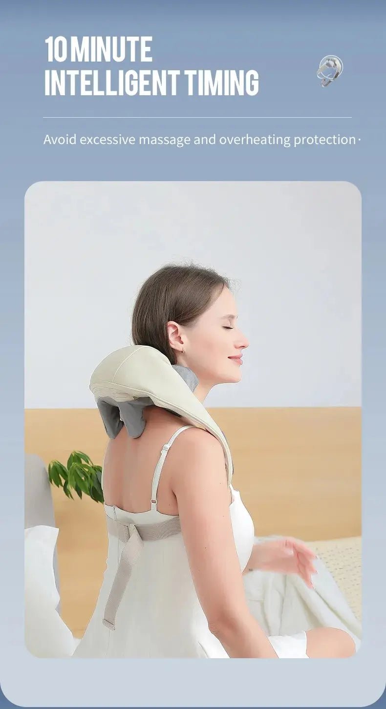 Neck And Back Massager with Heat - Techsuplife