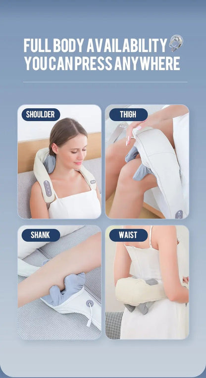 Neck And Back Massager with Heat - Techsuplife