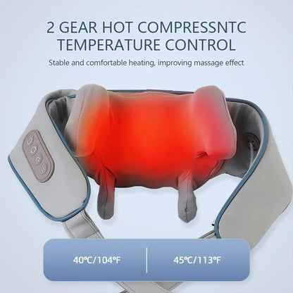 Neck And Back Massager with Heat - Techsuplife