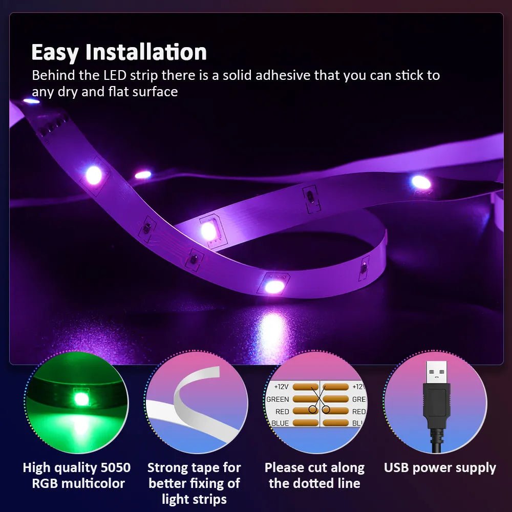 RBG LED Strip Lights - Techsuplife