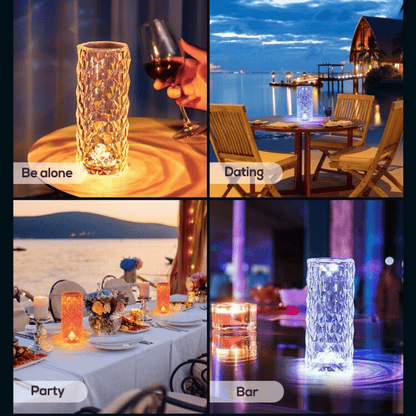 Rose Crystal Diamond Lamp - Techsuplife